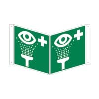 Marahrens Sicherheitskennzeichen Augenspleinrichtung [E011] Nasenschild 15 x 0,1 x 15 cm