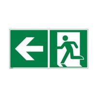 Marahrens Sicherheitskennzeichen �Rettungsweg links [E001]� 30 x 15 cm
