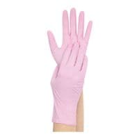 100 Franz Mensch Einmalhandschuhe Safe Light Nitril, Größe L pink