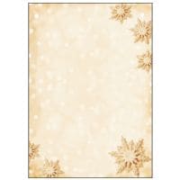 Sigel Weihnachts-Motivpapier Golden Snowflakes