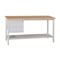 Grkan Werkbank - 120 cm breit mit 2 Schben