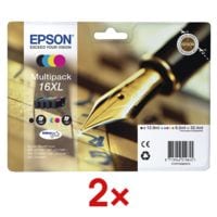 Epson 2x Tintenpatronen-Set T163640 Nr. 16XL