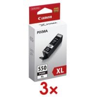 Canon 3x Tintenpatrone »PGI-550PGBK XL«