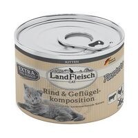 LandFleisch Nassfutter »Cat Kitten Pastete Rind und Geflügelkomposition« (195 g)