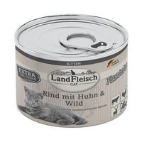 LandFleisch Nassfutter »Cat Kitten Pastete Rind mit Huhn und Wild« (195 g)