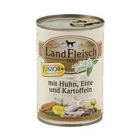 LandFleisch Nassfutter »Junior« mit Huhn, Ente, Kartoffeln und Frischgemüse (1x 400 g)