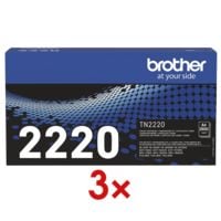 Brother 3x Druckkassette TN-2220