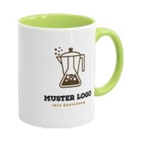 Kaffeebecher mit Ihrem Logo 300 ml hellgrün