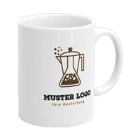 Kaffeebecher mit Ihrem Logo 300 ml weiß
