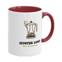 Kaffeebecher mit Ihrem Logo 300 ml mittelrot