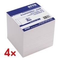 OTTO Office 4er-Set Ersatzblätter für Zettelbox weiß