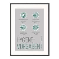 Paperflow Hinweisschild Hygiene-Vorgaben A3