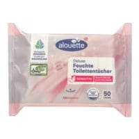 alouette Feuchtes Toilettenpapier sensitiv Deluxe 1-lagig, weiß - 50 Tücher