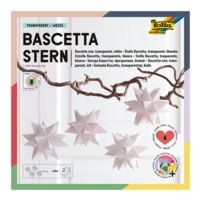 folia 5er-Pack Bascetta-Stern Set wei