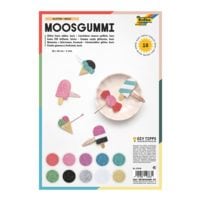 folia Glitter-Moosgummi in 10 Farben