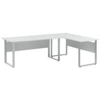 Mbelpartner Schreibtisch 1500 Bro 235 cm, Bgel-Fu silbern