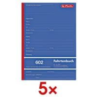 Herlitz 5x Fahrtenbuch »602«, A5 hoch