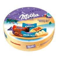 Milka Mini-Schokoladen-Mischung Weihnachtsteller Milka & Friends