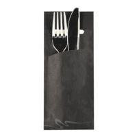 Papstar Bestecktaschen 8,5 x 20 cm mit Serviette, 520 Stck