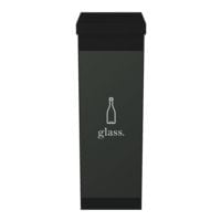 Paperflow Abfallbehlter schwarz 60 L - fr Glas