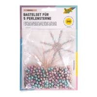 folia 5x5er-Pack Perlensterne-Set Pastell