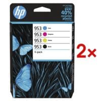 HP 2x Tintenpatronen-Set HP 953 CMYK, cyan, magenta, gelb, schwarz - 6ZC69AE