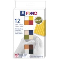 FIMO 12er-Pack Modelliermasse Fimo soft - Materialpackung Natural Colours
