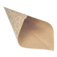 Papstar 1000 stabile Spitztten braun 750 g - 44 x 31 x 31 cm