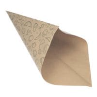 Papstar 1000 stabile Spitztten braun 1500g - 52,5 x 37 x 37 cm