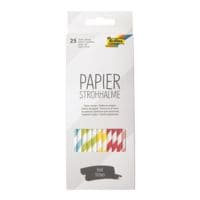 folia 5er-Pack Papierstrohhalme »Bold Stripes«