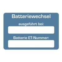 EICHNER 2 Rollen je 250 Kundendienst-Aufkleber »Batteriewechsel«