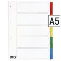 OTTO Office Register, A5, blanko 5-teilig, mehrfarbig, Karton