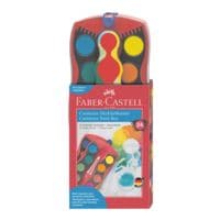 Faber-Castell (Schule) Farbkasten Connector 24 Farben rot 