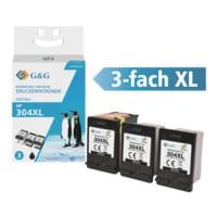 G&G 4tlg. Tintenpatronen-Set Eco-Saver ersetzt Hewlett Packard 304XL N9K08AE schwarz
