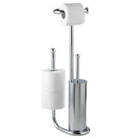 Wenko Stand WC-Garnitur Universalo Chrom mit Ersatzrollenhalter