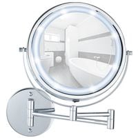 Wenko LED Wandspiegel »Lumi« 5-fach Vergrößerung