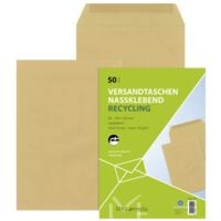Mailmedia 50 Versandtaschen Recycling, B4 ohne Fenster