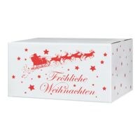 10er-Pack Geschenkkarton mit Weihnachts-Druckmotiv »Weihnachtsschlitten« 40 x 30 x 20 cm