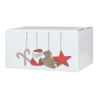 10er-Pack Geschenkkarton mit Weihnachts-Druckmotiv »Nikolaus« 40 x 30 x 20 cm