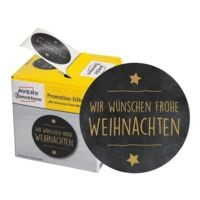 ZDesign Promotion-Etiketten Frohe Weihnachten 200 Stck im Spender