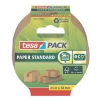 Packband tesa Papier Standard EcoLogo, 38 mm breit, 25 Meter lang