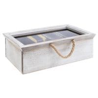 APS Teebox »VINTAGE« mit 4 Kammern weiß