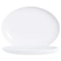 Arcoroc Platte Evolutions White oval -  33 x 25 cm