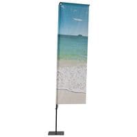 Showdown Displays Fahnenmast Beachflag Alu Rechteck 350 cm - ohne Bezug