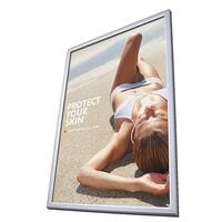 Showdown Displays Fensterklapprahmen A3 Gehrungsecken 25 mm Profil zweiseitig silber