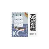 1,00 € Briefmarkenrolle Briefsegler Deutsche Post, 200x Briefmarken nassklebend