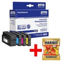 OTTO Office Tintenpatronen-Set ersetzt HP L0S70AE, F6U16AE, F6U17AE, F6U18AE Nr. 953XL inkl. Fruchtgummi Goldbren