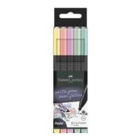 5x Faber-Castell Fineliner Grip Pastell, 0,4mm