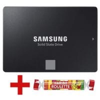 Samsung 870 EVO (MZ-77E500B/EU) 500 GB, interne SSD-Festplatte, 6,35 cm (2,5 Zoll), inkl. Fruchtgummi »Roulette« 25 g