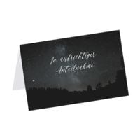 Trauerkarte LUMA KARTENEDITION In aufrichtiger Teilnahme Nachthimmel, Sonderformat, mit Umschlag, 6 Stck